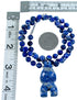 Denim Lapis Bear Sterling Silver Jewelry Bead Necklace RX114159